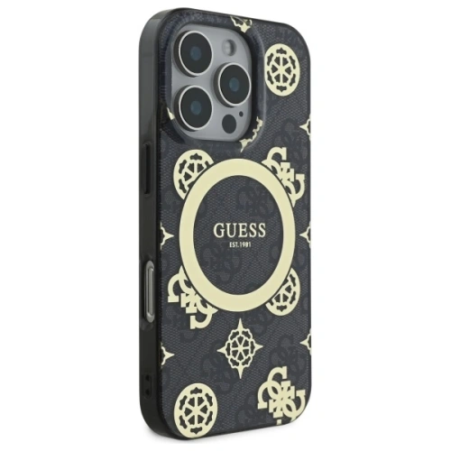 Kup Etui Guess GUHMP16LH4PYEEK Apple iPhone 16 Pro hardcase IML Peony On 4G Background MagSafe černý/black - GUE3652 - {ean13} - Sklep Home Screen