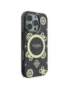 Buy Guess GUHMP16LH4PYEEK Apple iPhone 16 Pro hardcase IML Peony On 4G Background MagSafe black - GUE3652 - {ean13} - Home Screen Store Europe