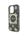 Buy Guess GUHMP16LH4PYEEK Apple iPhone 16 Pro hardcase IML Peony On 4G Background MagSafe black - GUE3652 - {ean13} - Home Screen Store Europe
