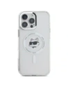 Buy Karl Lagerfeld KLHMP16LHLSCHH Apple iPhone 16 Pro hardcase IML Metal Choupette Head MagSafe white - KLD21753 - {ean13} - Home Screen Store Europe