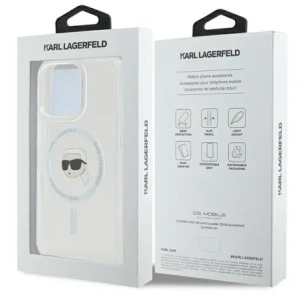 Kup Etui Karl Lagerfeld KLHMP16LHLSKIH Apple iPhone 16 Pro hardcase IML Metal Karl Head MagSafe bílý/white - KLD21755 - {ean13} - Sklep Home Screen