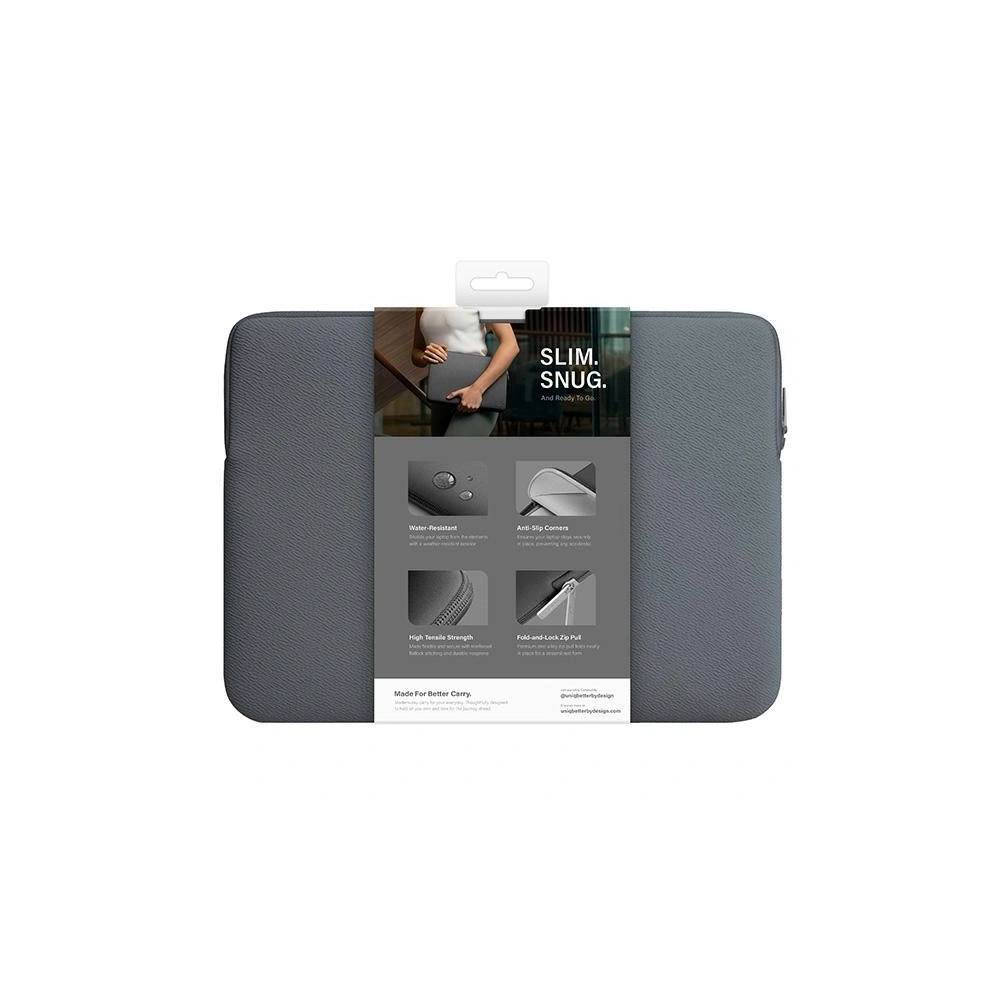 Torba UNIQ neoprene laptop Sleeve 16" Cyprus Water-Resistant Onyx