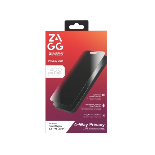 Kup Szkło prywatyzujące ZAGG InvisibleShield Glass Elite Privacy 360 Apple iPhone 16 Pro - ZAG155 - {ean13} - Sklep Home Screen
