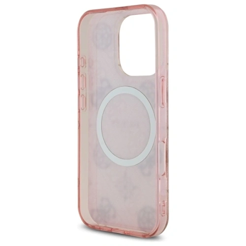 Buy Guess GUHMP16LH4PYEEP Apple iPhone 16 Pro hardcase IML Peony On 4G Background MagSafe pink - GUE3653 - {ean13} - Home Screen Store Europe