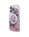 Buy Guess GUHMP16LLFMWTP AppleiPhone 16 Pro hardcase Liquid Glitter Flower MagSafe pink - GUE3654 - {ean13} - Home Screen Store Europe
