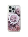 Buy Guess GUHMP16LLFMWTP AppleiPhone 16 Pro hardcase Liquid Glitter Flower MagSafe pink - GUE3654 - {ean13} - Home Screen Store Europe