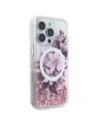 Buy Guess GUHMP16LLFMWTP AppleiPhone 16 Pro hardcase Liquid Glitter Flower MagSafe pink - GUE3654 - {ean13} - Home Screen Store Europe