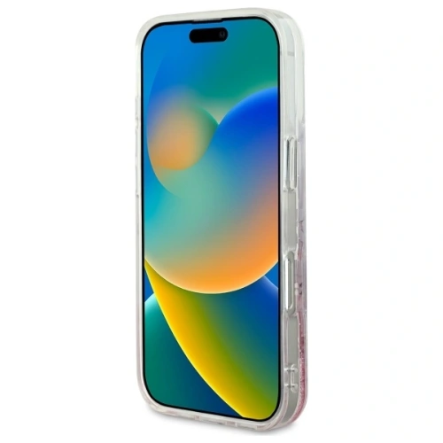 Kup Guess GUHMP16LLFMWTP AppleiPhone 16 Pro hardcase Liquid Glitter Flower MagSafe roz - GUE3654 - {ean13} - Sklep Home Screen