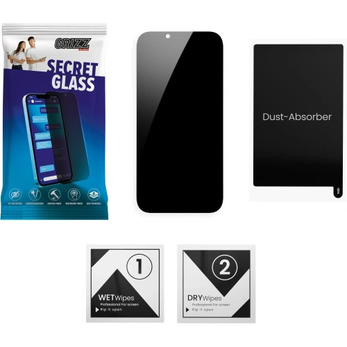 Matowe szkło prywatyzujące GrizzGlass SecretGlass do Vivo iQOO Z9 Turbo Plus