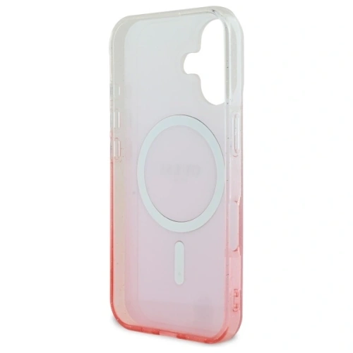 Buy Guess GUHMP16SHGRCELP Apple iPhone 16 hardcase IML Glitter Gradient MagSafe pink - GUE3655 - {ean13} - Home Screen Store Europe