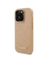 Buy Karl Lagerfeld KLHMP16LPKHPORPE Apple iPhone 16 Pro hardcase Leather Monogram Metal Logo MagSafe beige - KLD21758 - {ean13} - Home Screen Store Europe