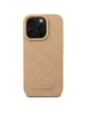 Buy Karl Lagerfeld KLHMP16LPKHPORPE Apple iPhone 16 Pro hardcase Leather Monogram Metal Logo MagSafe beige - KLD21758 - {ean13} - Home Screen Store Europe