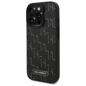Kup Etui Karl Lagerfeld KLHMP16LPKHPORPK Apple iPhone 16 Pro hardcase kožené Monogram Metal Logo MagSafe černé/black - KLD21759 - {ean13} - Sklep Home Screen