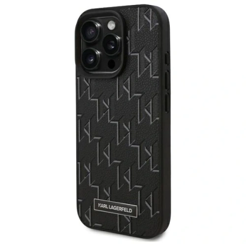 Kup Karl Lagerfeld KLHMP16LPKHPORPK Apple iPhone 16 Pro husă din piele Monogram cu logo metalic MagSafe neagră - KLD21759 - {ean13} - Sklep Home Screen