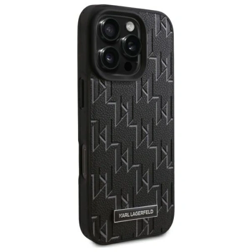 Kup Karl Lagerfeld KLHMP16LPKHPORPK Apple iPhone 16 Pro husă din piele Monogram cu logo metalic MagSafe neagră - KLD21759 - {ean13} - Sklep Home Screen