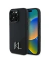 Buy Karl Lagerfeld KLHMP16LSCMKMPCK Apple iPhone 16 Pro hardcase Silicone Shadow Metal Initial MagSafe black - KLD21760 - {ean13} - Home Screen Store Europe