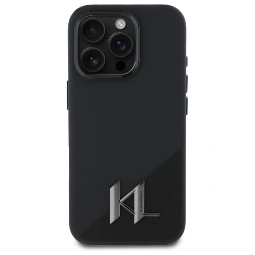 Kup Etui Karl Lagerfeld KLHMP16LSCMKMPCK Apple iPhone 16 Pro hardcase Silicone Shadow Metal Initial MagSafe černý/black - KLD21760 - {ean13} - Sklep Home Screen