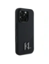Buy Karl Lagerfeld KLHMP16LSCMKMPCK Apple iPhone 16 Pro hardcase Silicone Shadow Metal Initial MagSafe black - KLD21760 - {ean13} - Home Screen Store Europe