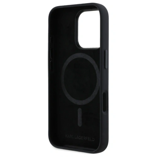 Kup Etui Karl Lagerfeld KLHMP16LSCMKMPCK Apple iPhone 16 Pro hardcase Silicone Shadow Metal Initial MagSafe černý/black - KLD21760 - {ean13} - Sklep Home Screen