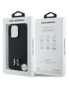 Buy Karl Lagerfeld KLHMP16LSCMKMPCK Apple iPhone 16 Pro hardcase Silicone Shadow Metal Initial MagSafe black - KLD21760 - {ean13} - Home Screen Store Europe