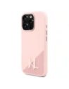 Kup Etui Karl Lagerfeld KLHMP16LSCMKMPCP Apple iPhone 16 Pro hardcase Silicone Shadow Metal Initial MagSafe růžový/pink - KLD21761 - {ean13} - Sklep Home Screen