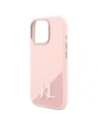 Buy Karl Lagerfeld KLHMP16LSCMKMPCP Apple iPhone 16 Pro hardcase Silicone Shadow Metal Initial MagSafe pink - KLD21761 - {ean13} - Home Screen Store Europe