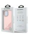 Buy Karl Lagerfeld KLHMP16LSCMKMPCP Apple iPhone 16 Pro hardcase Silicone Shadow Metal Initial MagSafe pink - KLD21761 - {ean13} - Home Screen Store Europe