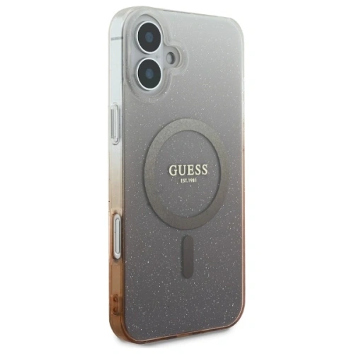Kup Guess GUHMP16SHGRCELW Apple iPhone 16 hardcase IML Glitter Gradient MagSafe maro - GUE3656 - {ean13} - Sklep Home Screen