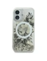 Kup Guess GUHMP16SLFMWTE Apple iPhone 16 carcasă dură Liquid Glitter Flower MagSafe bej - GUE3657 - {ean13} - Sklep Home Screen