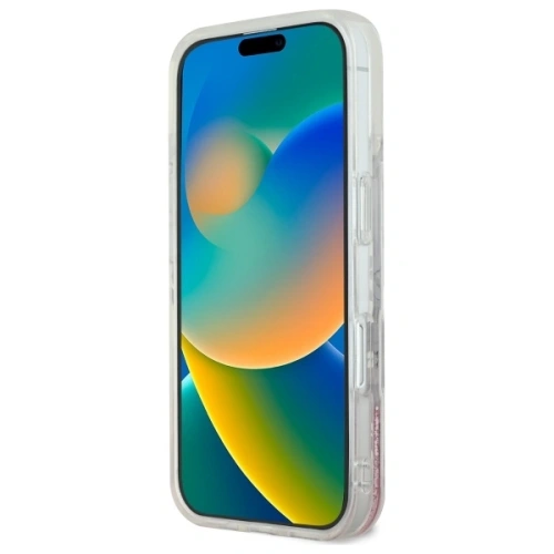 Kup Guess GUHMP16SLFMWTP Apple iPhone 16 carcasă rigidă Liquid Glitter Flower MagSafe roz - GUE3658 - {ean13} - Sklep Home Screen