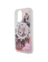 Kup Etui Guess GUHMP16SLFMWTP Apple iPhone 16 hardcase Liquid Glitter Flower MagSafe růžový/pink - GUE3658 - {ean13} - Sklep Home Screen