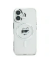 Buy Karl Lagerfeld KLHMP16MHLSCHH Apple iPhone 16 Plus hardcase IML Metal Choupette Head MagSafe white - KLD21762 - {ean13} - Home Screen Store Europe