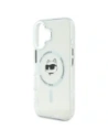 Buy Karl Lagerfeld KLHMP16MHLSCHH Apple iPhone 16 Plus hardcase IML Metal Choupette Head MagSafe white - KLD21762 - {ean13} - Home Screen Store Europe