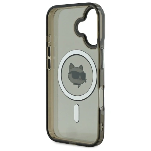 Buy Karl Lagerfeld KLHMP16MHLSCHK Apple iPhone 16 Plus hardcase IML Metal Choupette Head MagSafe black - KLD21763 - {ean13} - Home Screen Store Europe