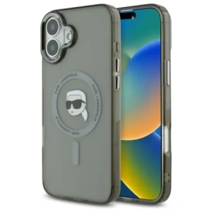 Kup Karl Lagerfeld KLHMP16MHLSKIK Apple iPhone 16 Plus Hardcase IML Metall Karl Head MagSafe schwarz - KLD21764 - {ean13} - Sklep Home Screen