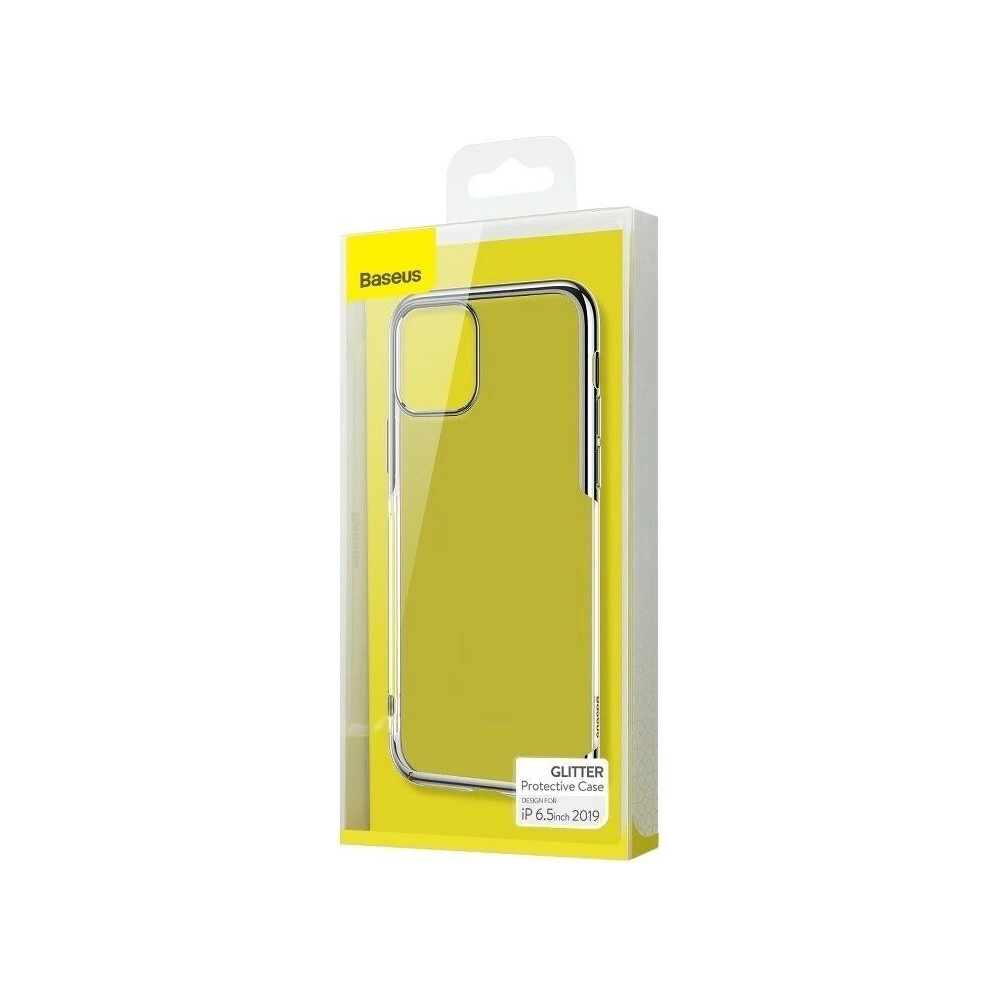Przezroczyste etui ochronne Baseus Glitter Case do iPhone 11 Pro Max 6,5 (srebrne)
