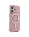 Buy Guess GUHMP16SPFTDTEP Apple iPhone 16 hardcase IML Rhinestones MagSafe pink - GUE3661 - {ean13} - Home Screen Store Europe