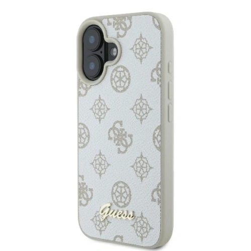 Kup Guess GUHMP16SPGPYSH Apple iPhone 16 hardcase Peony Script Logo MagSafe alb - GUE3662 - {ean13} - Sklep Home Screen