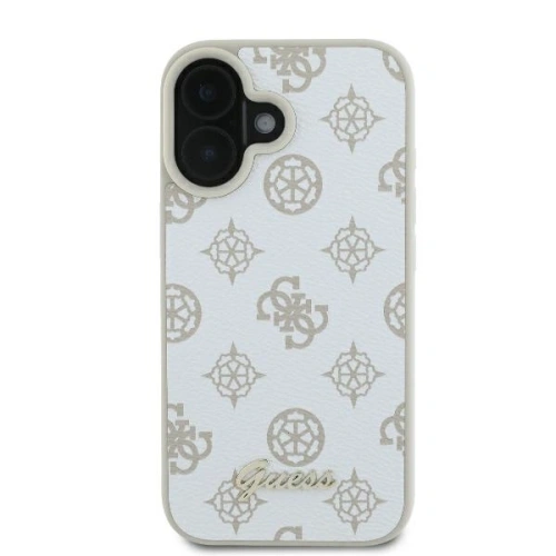 Kup Etui Guess GUHMP16SPGPYSH Apple iPhone 16 hardcase Peony Script Logo MagSafe bílý/white - GUE3662 - {ean13} - Sklep Home Screen