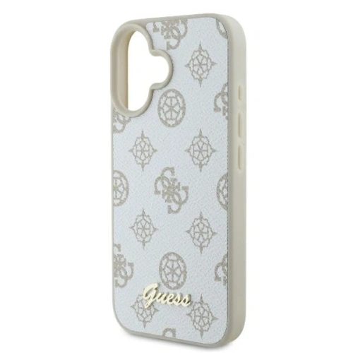 Kup Guess GUHMP16SPGPYSH Apple iPhone 16 hardcase Peony Script Logo MagSafe alb - GUE3662 - {ean13} - Sklep Home Screen