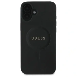 Kup Guess GUHMP16SPSAHMCK Apple iPhone 16 keménytok Saffiano Classic Logo MagSafe fekete - GUE3663 - {ean13} - Sklep Home Screen