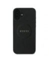 Buy Guess GUHMP16SPSAHMCK Apple iPhone 16 hardcase Saffiano Classic Logo MagSafe black - GUE3663 - {ean13} - Home Screen Store Europe