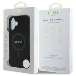 Kup Etui Guess GUHMP16SPSAHMCK Apple iPhone 16 hardcase Saffiano Classic Logo MagSafe černé/black - GUE3663 - {ean13} - Sklep Home Screen