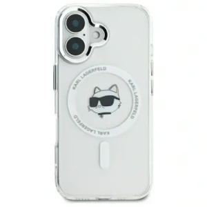 Kup Karl Lagerfeld KLHMP16SHLSCHH Apple iPhone 16 kemény tok IML Fém Choupette Fej MagSafe fehér - KLD21765 - {ean13} - Sklep Home Screen