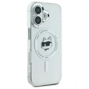 Kup Karl Lagerfeld KLHMP16SHLSCHH Apple iPhone 16 kemény tok IML Fém Choupette Fej MagSafe fehér - KLD21765 - {ean13} - Sklep Home Screen