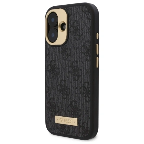 Kup Guess GUHMP16SU4GPRK Apple iPhone 16 Hardcase 4G Logo-Platte MagSafe schwarz - GUE3665 - {ean13} - Sklep Home Screen