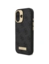 Buy Guess GUHMP16SU4GPRK Apple iPhone 16 hardcase 4G Logo Plate MagSafe black - GUE3665 - {ean13} - Home Screen Store Europe