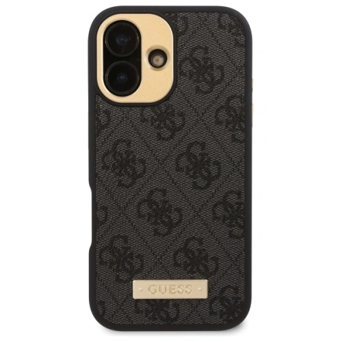 Kup Guess GUHMP16SU4GPRK Apple iPhone 16 Hardcase 4G Logo-Platte MagSafe schwarz - GUE3665 - {ean13} - Sklep Home Screen