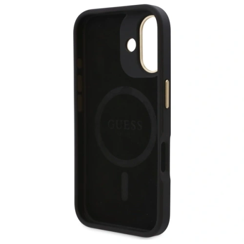 Kup Guess GUHMP16SU4GPRK Apple iPhone 16 Hardcase 4G Logo-Platte MagSafe schwarz - GUE3665 - {ean13} - Sklep Home Screen