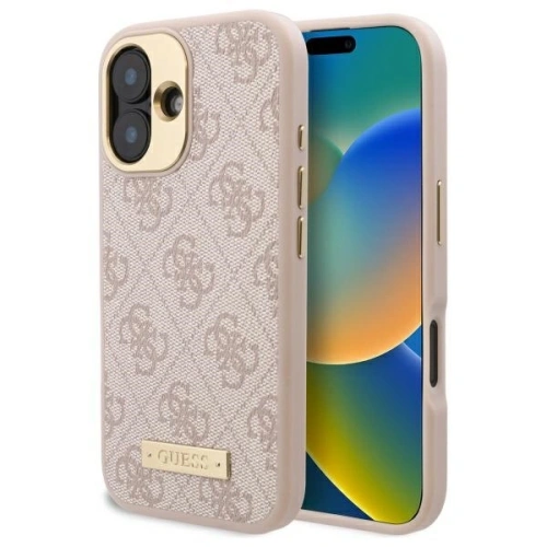 Kup Guess GUHMP16SU4GPRP Apple iPhone 16 Hardcase 4G Logo-Platte MagSafe pink - GUE3666 - {ean13} - Sklep Home Screen
